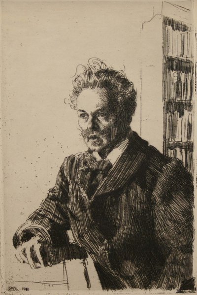 August Strindberg by Anders Leonard Zorn